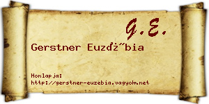 Gerstner Euzébia névjegykártya